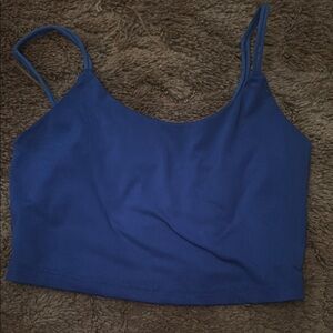 SHEIN Blue Crop Top